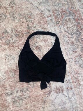 Altar'd State Black Tie-back Halter Tank